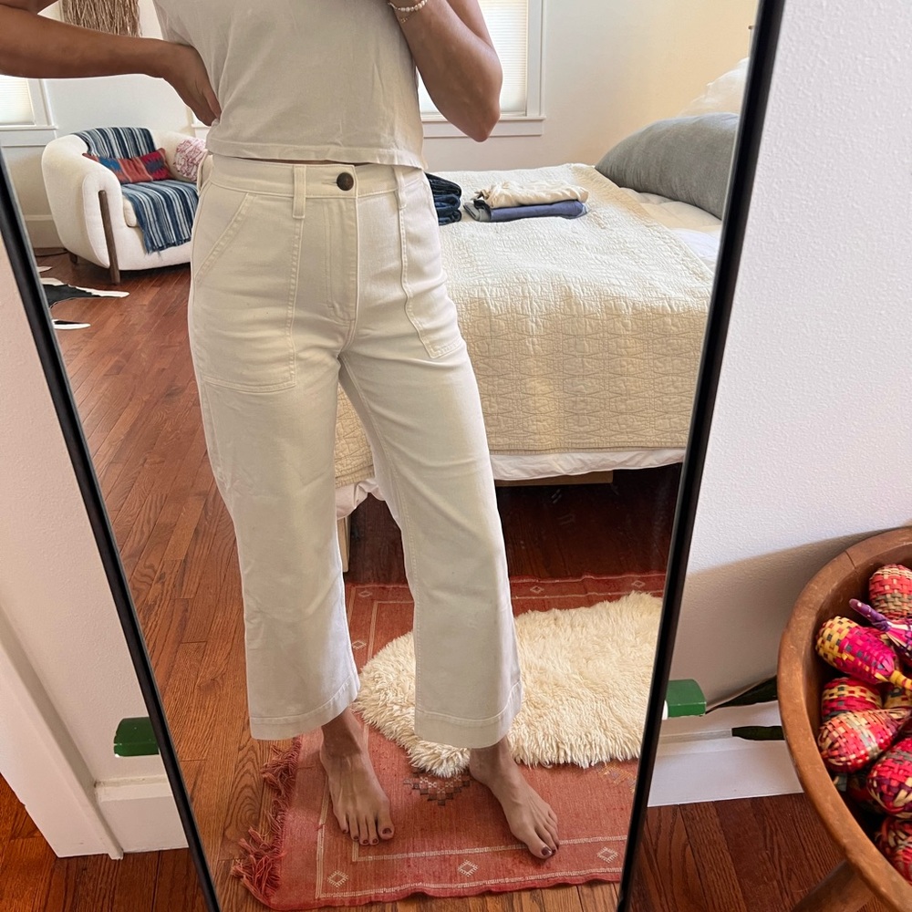 Wrangler wide leg cropped jean